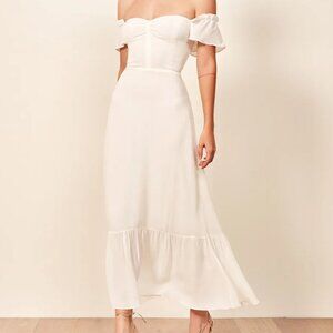 Reformation Butterfly Dress Ivory - Size 8